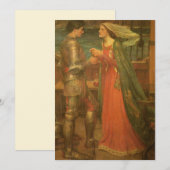 Carte Tristan et Isolde par John William Waterhouse (Devant / Derrière)