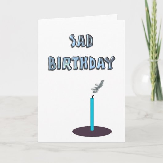Carte Triste anniversaire (Devant)