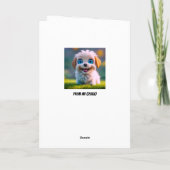 Carte Triste Chiot de penser de vous (Dos)