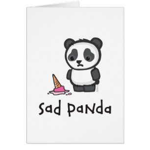 Carte triste de panda