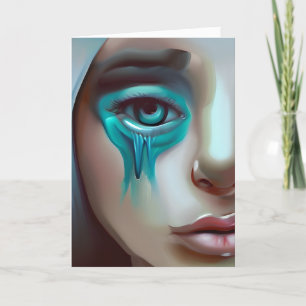 Carte Triste face, soutien à un ami