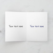 Carte Triste hibou avec la larme et la lune qui vous man (Intérieur)