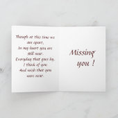 Carte Triste sans toi (Intérieur)