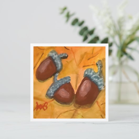 Carte Trois Acorns (Debout devant)