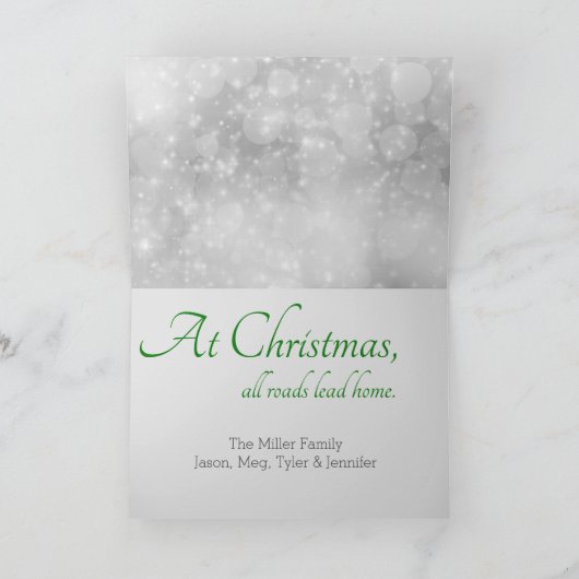 Carte Trois arbres de Noël (Intérieur)