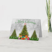 Carte Trois arbres de Noël (Devant)