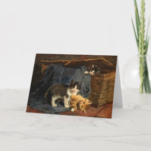 Carte Trois chatons   Julius Adam le Jeune