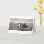 Carte Trois chefs de Blackfeet de Piegan - cru (Fleur jaune)