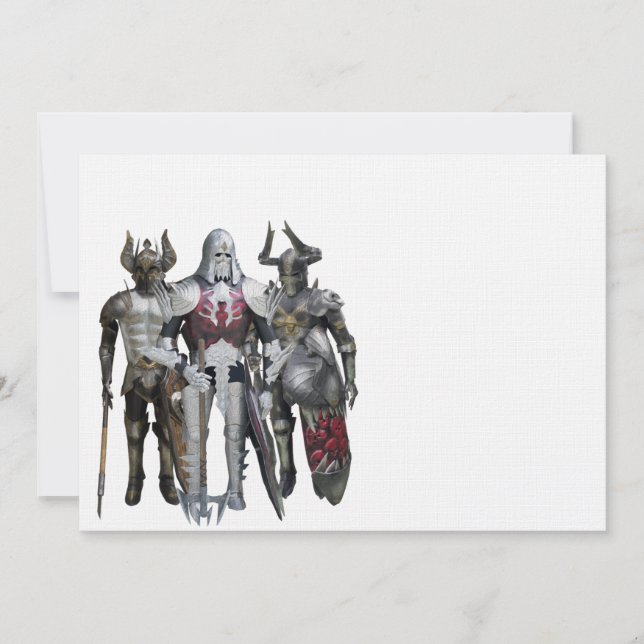 Carte Trois chevaliers (Devant)