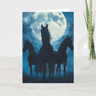 Carte Trois Chevaux Lune