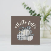 Carte Trois Citrouilles Bonjour Automne (Debout devant)