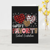 Carte Trois cœurs Concierge de l'école préférée de Cupid (Fleur jaune)