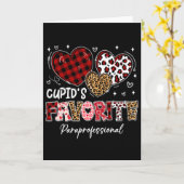 Carte Trois cœurs la paraprofessionnelle préférée de Cup (Fleur jaune)