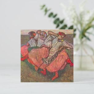 Carte Trois Danseurs russes par Edgar Degas