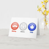 Carte Trois icônes néerlandaises (Fleur jaune)