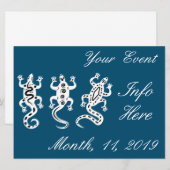 Carte Trois Lizards Thunder_Cove style sud-ouest (Devant / Derrière)