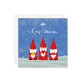 Carte Trois Lutins de Noël (Devant/Arrière en situation)