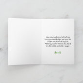 Carte Trois lutins joyeux & trèfles de la Saint-Patrick (Intérieur)