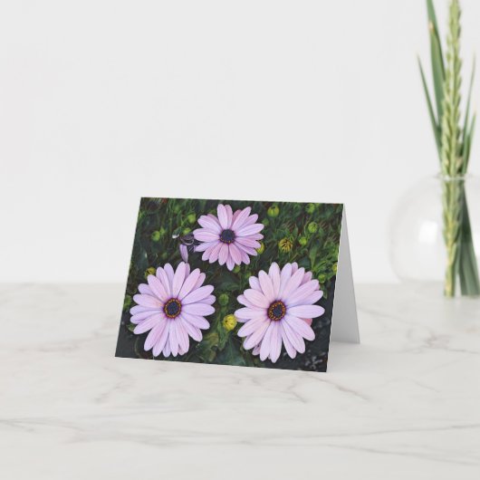 Carte Trois marguerites de Gertie's Garden Art Note Card (Devant)