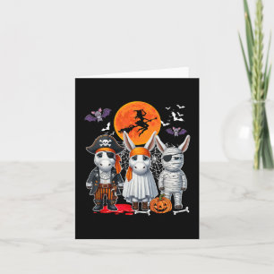 Carte Trois Mules Mignonnes Cosplay Pirate Boo Momie Hal