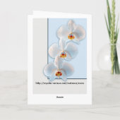 Carte Trois orchidées (Dos)