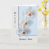 Carte Trois orchidées (Fleur jaune)