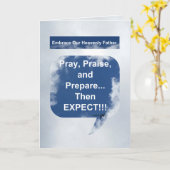 Carte Trois p d'attente (Fleur jaune)