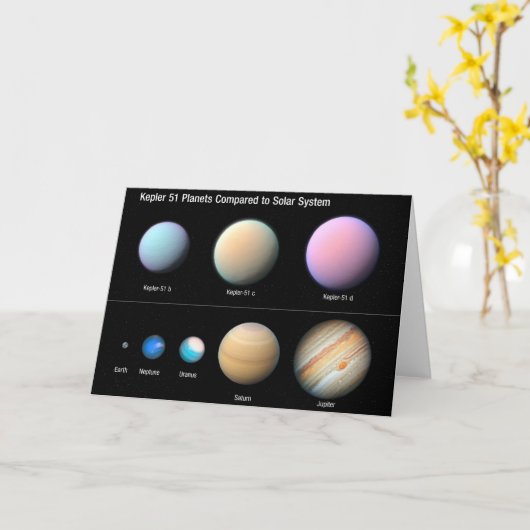 Carte Trois planètes géantes orbitant Kepler 51 (Fleur jaune)