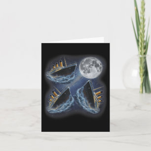 Carte Trois Rms Titanic Moon 3 Hurler À Moon Funny Wei