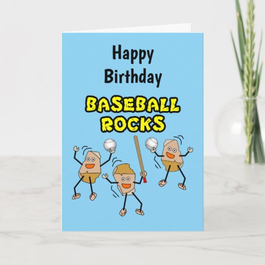 Carte Trois rochers de baseball (Devant)