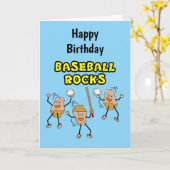 Carte Trois rochers de baseball (Fleur jaune)
