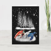 Carte Trois Tortues T-Shirt Américain Flocon de Neige No (Devant)