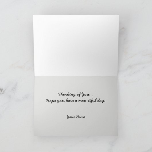 Carte Trois vaches Holstein (Intérieur)