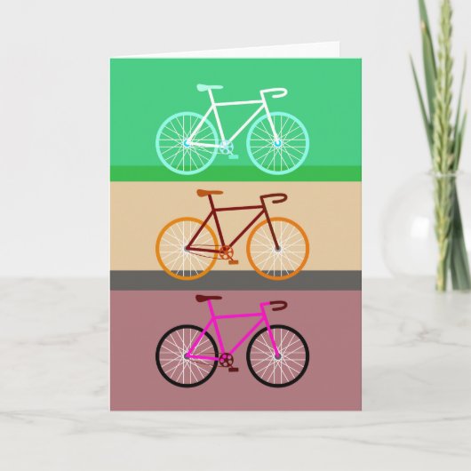 Carte Trois vélos (Devant)