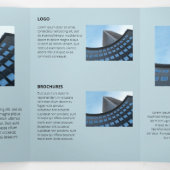 Carte Trois Volets Angles rétro-géométriques monochromatiques logique (Intérieur au milieu)