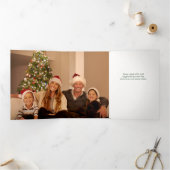 Carte Trois Volets Aquarelle rustique Photo Plaid Noël (Intérieur)