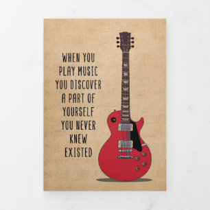 Carte Trois Volets Art Musical Quand Vous Jouez De La Musique