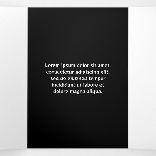 Carte Trois Volets Artiste moderne jaune classique Vue d'ensemble (Intérieur au milieu)