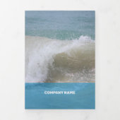 Carte Trois Volets Bleu clair frais Transparence moderne (Page de couverture)