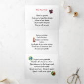 Carte Trois Volets Bonne année (Intérieur)