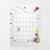 Carte Trois Volets Bonne carte d'anniversaire Avril 2022 Calendrier T (Page de couverture)