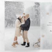 Carte Trois Volets Botanique classique d'hiver Deux photos (Intérieur en premier)