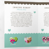 Carte Trois Volets Boulangerie de gâteaux et sucreries (Intérieur en premier)