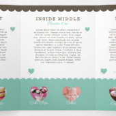 Carte Trois Volets Boulangerie de gâteaux et sucreries (Intérieur au milieu)