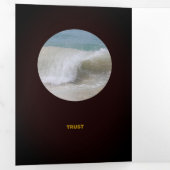 Carte Trois Volets Brown et orange soigné (Intérieur en premier)