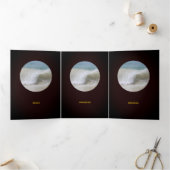 Carte Trois Volets Brown et orange soigné (Intérieur)