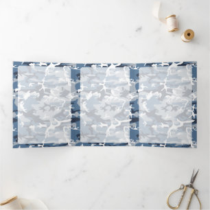 Carte Trois Volets Camo bleu, Camo d'hiver, Camouflage neige, Militai