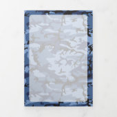 Carte Trois Volets Camouflage bleu marine, Militaire, Armée (Page de couverture)