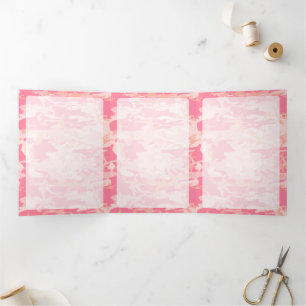 Carte Trois Volets Camouflage Rose, Camouflage, Militaire, Armée