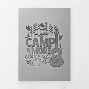 Carte Trois Volets Camping-car heureux, camper plus de soucis